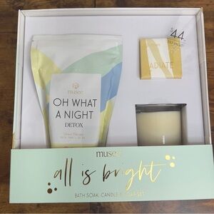 Musee All Is Bright Bath Soak, Candle & Soap